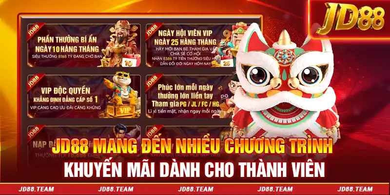 D88 mang đến nhiều chương trình khuyến mãi dành cho thành viên